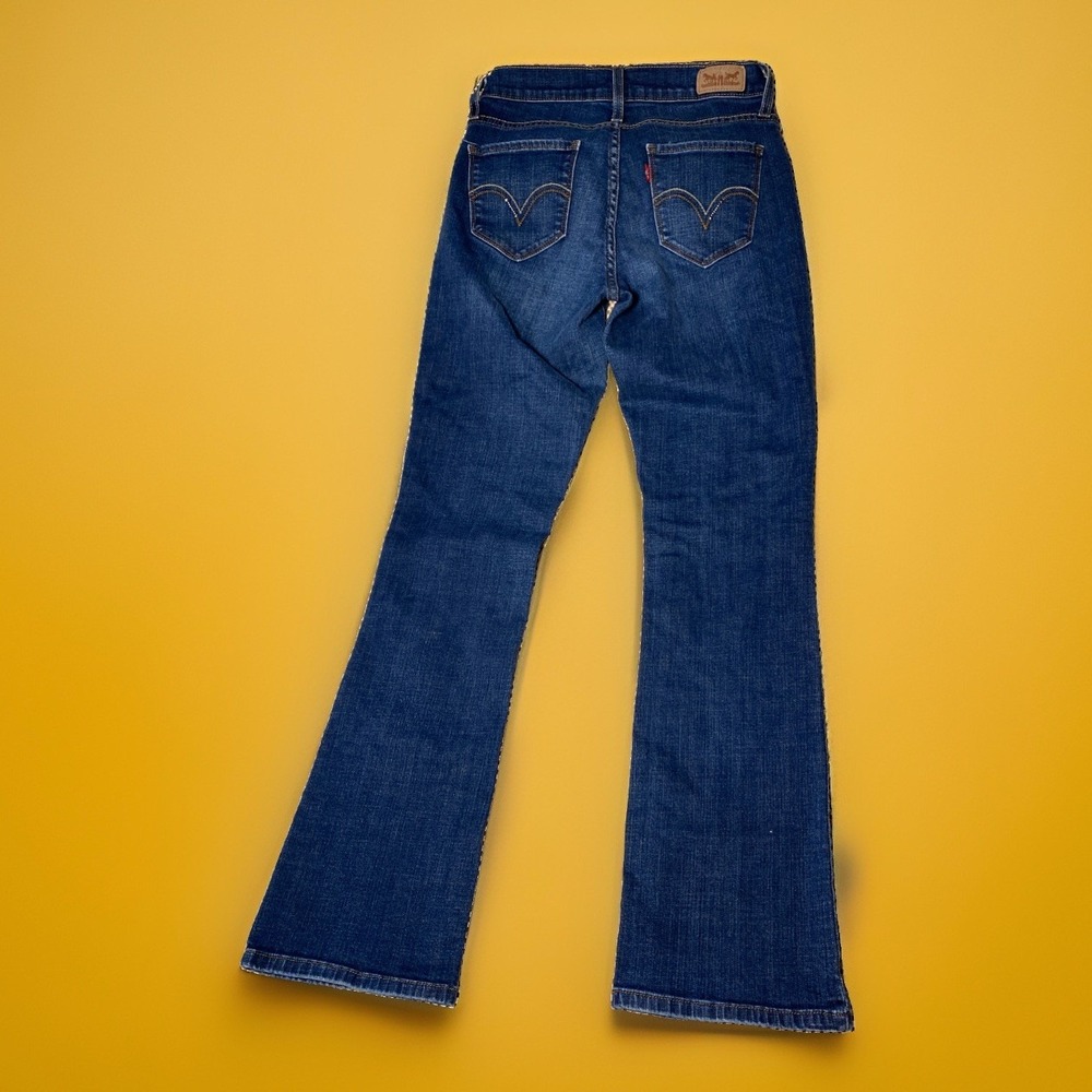 Levi's 529 Women's Curvy Bootcut Jeans Size 27/32 Blue Denim Y2K Cowgirl
